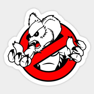 GB: Australia Drop Bear (red) Sticker